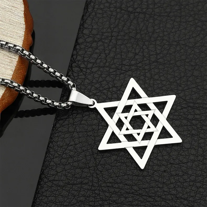 שרשרת מגן דוד כפול בזהב