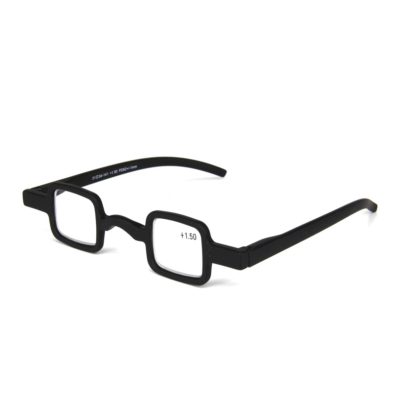 Square Frame Glasses Matte Black
