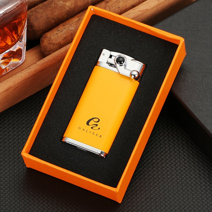 Portable Cigar Lighter With Puncher Windproof Inflatable