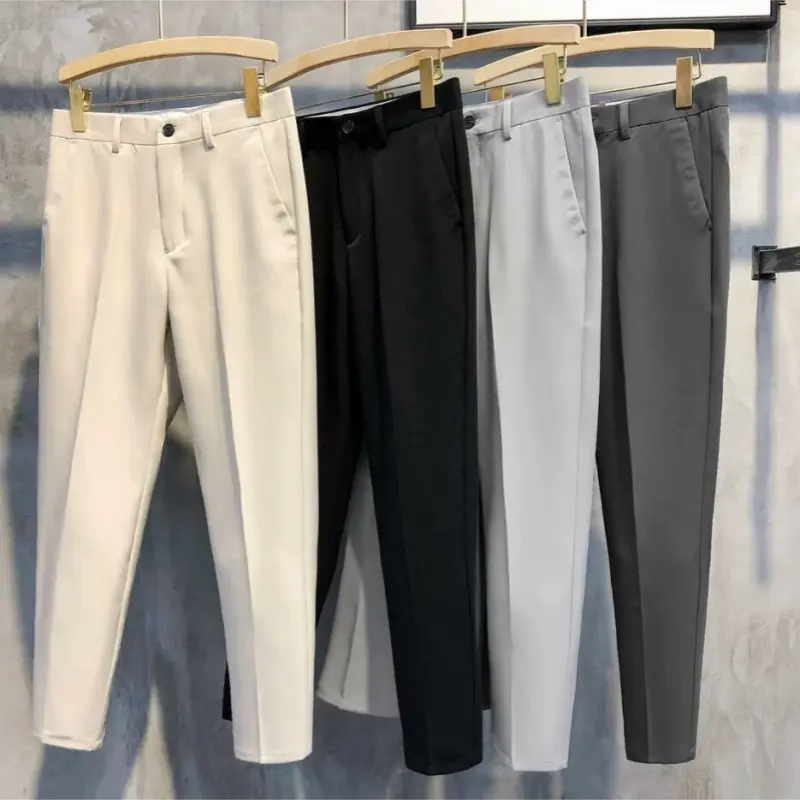 Men's Casual Slim All-match Cropped Pants