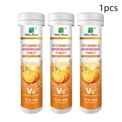 Effervescent Tablet Calcium Iron Zinc Supplements - Sweet Orange Flavor - View 1