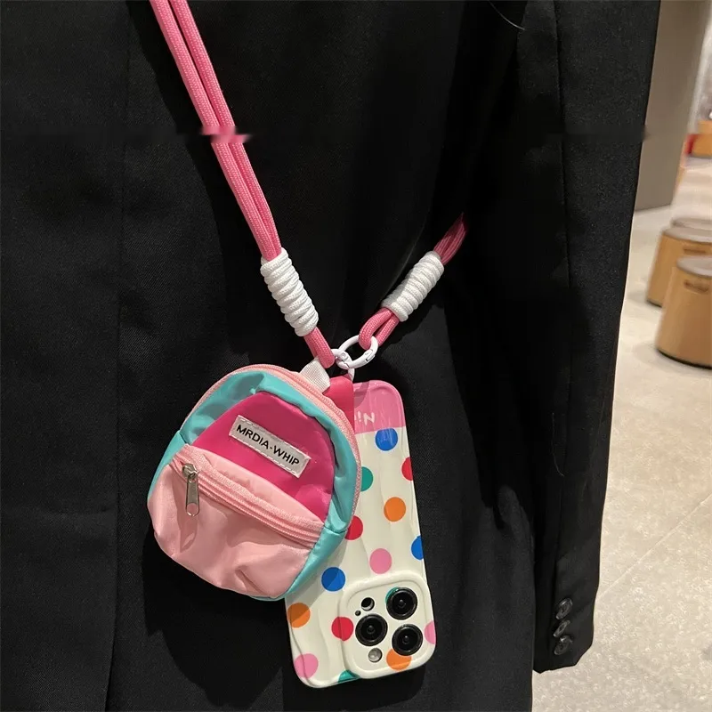Color Polka Dot Small Bookbag Phone Case