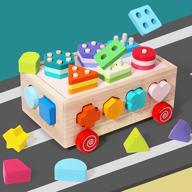 Children's Early Childhood Educational Toys Building Blocks Intelligence Car