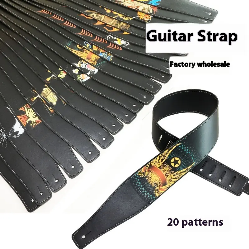 Color Printing Folk Guitar Shoulder Strap Musical Instrument Accessories