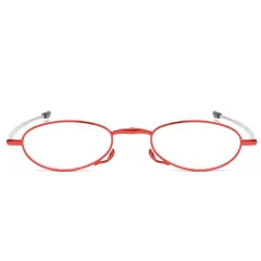 Foldable And Portable Retractable Reading Glasses - Red - View 1