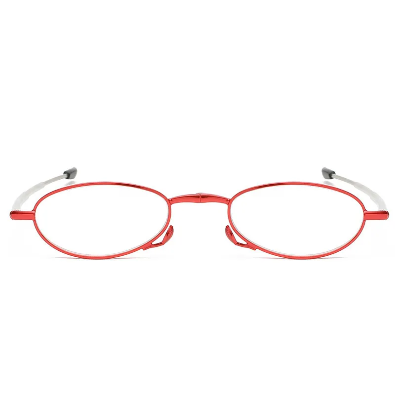 Foldable And Portable Retractable Reading Glasses - Red