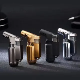 HB805-1 Full Metal Elbow Straight Punching Windproof Lighter