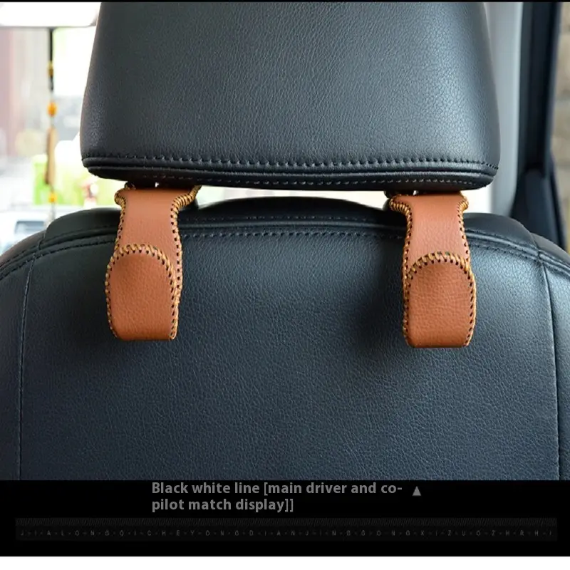 Leather Large Bearing Weight Car Seat Hook Car Interior Supplies