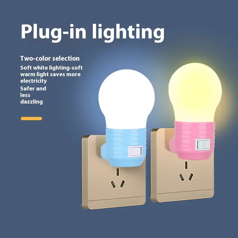 Plug-In Bedside Baby Night Feeding Energy-saving Lamp
