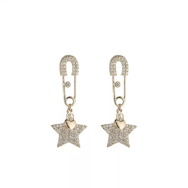 Popular XINGX Pin Earrings Female Earrings Temperament
