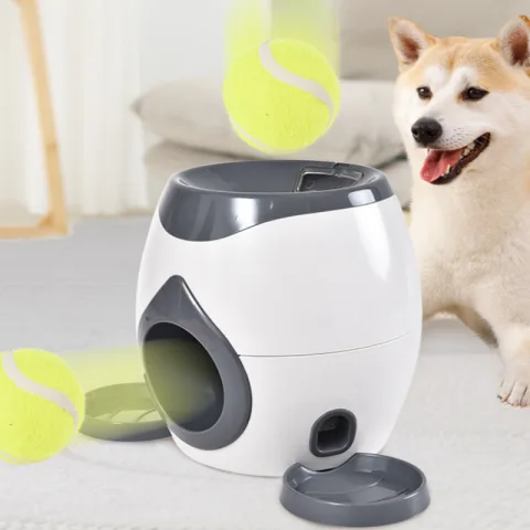 Smart Pet Feeder Tennis Ball Missing Device Throwing Reward