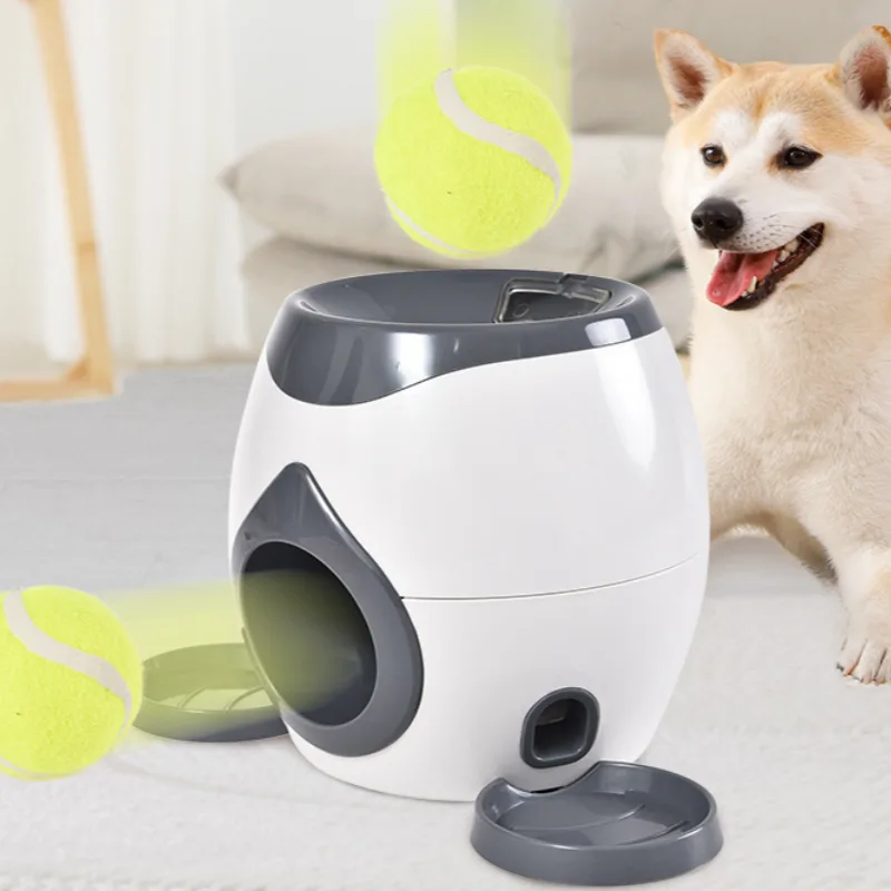 Smart Pet Feeder Tennis Ball Missing Device Throwing Reward
