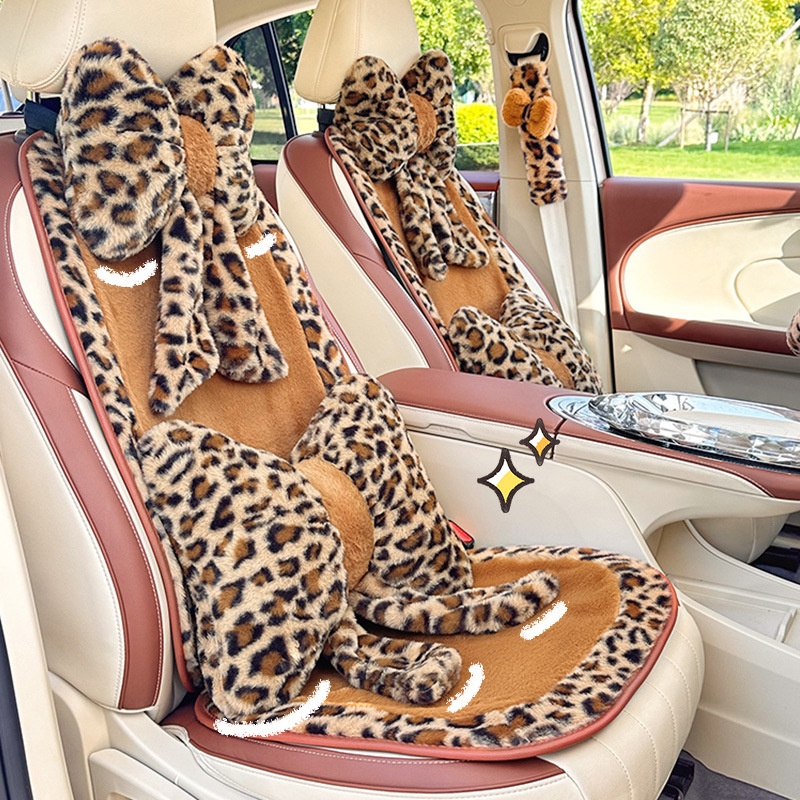 Car Rabbit Fur Thickened Warm Cushion