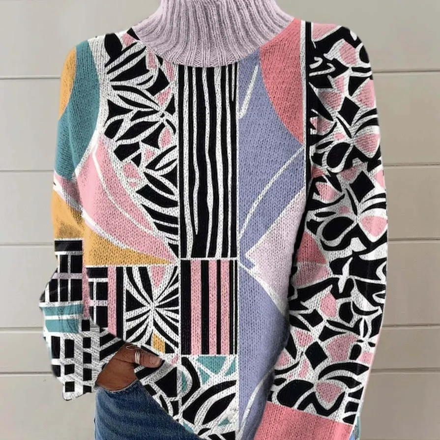 Christmas Abstract Printing Casual Cloak Coat Cardigan Sweater - 23 Style-Xs