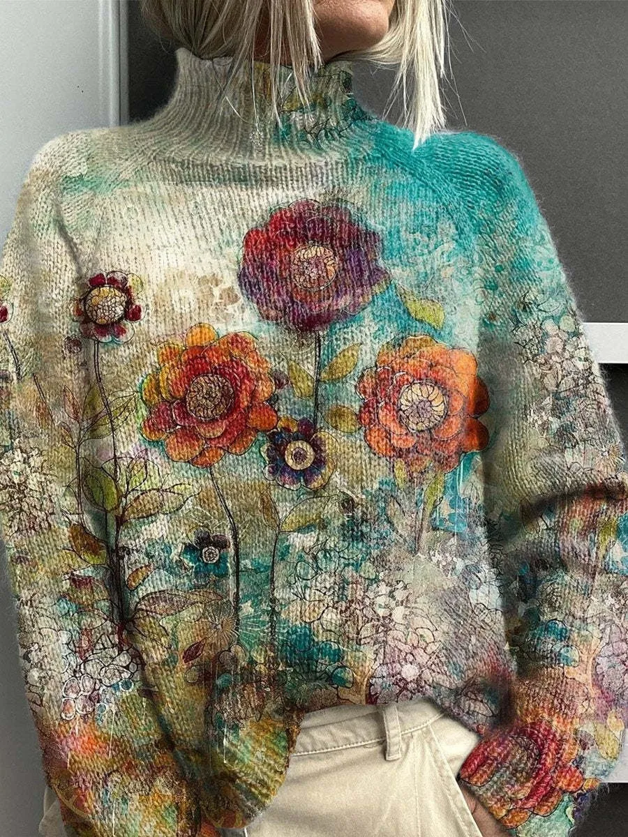 Christmas Abstract Printing Casual Cloak Coat Cardigan Sweater - 16 Style-Xs