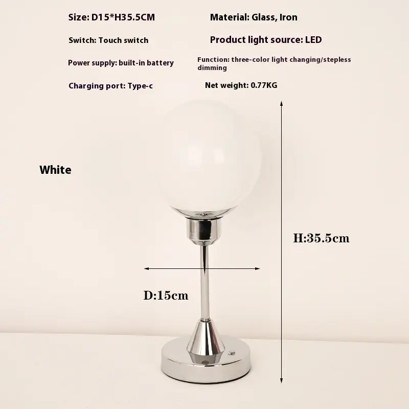 Modern Minimalist Rechargeable Light Decorative Atmosphere