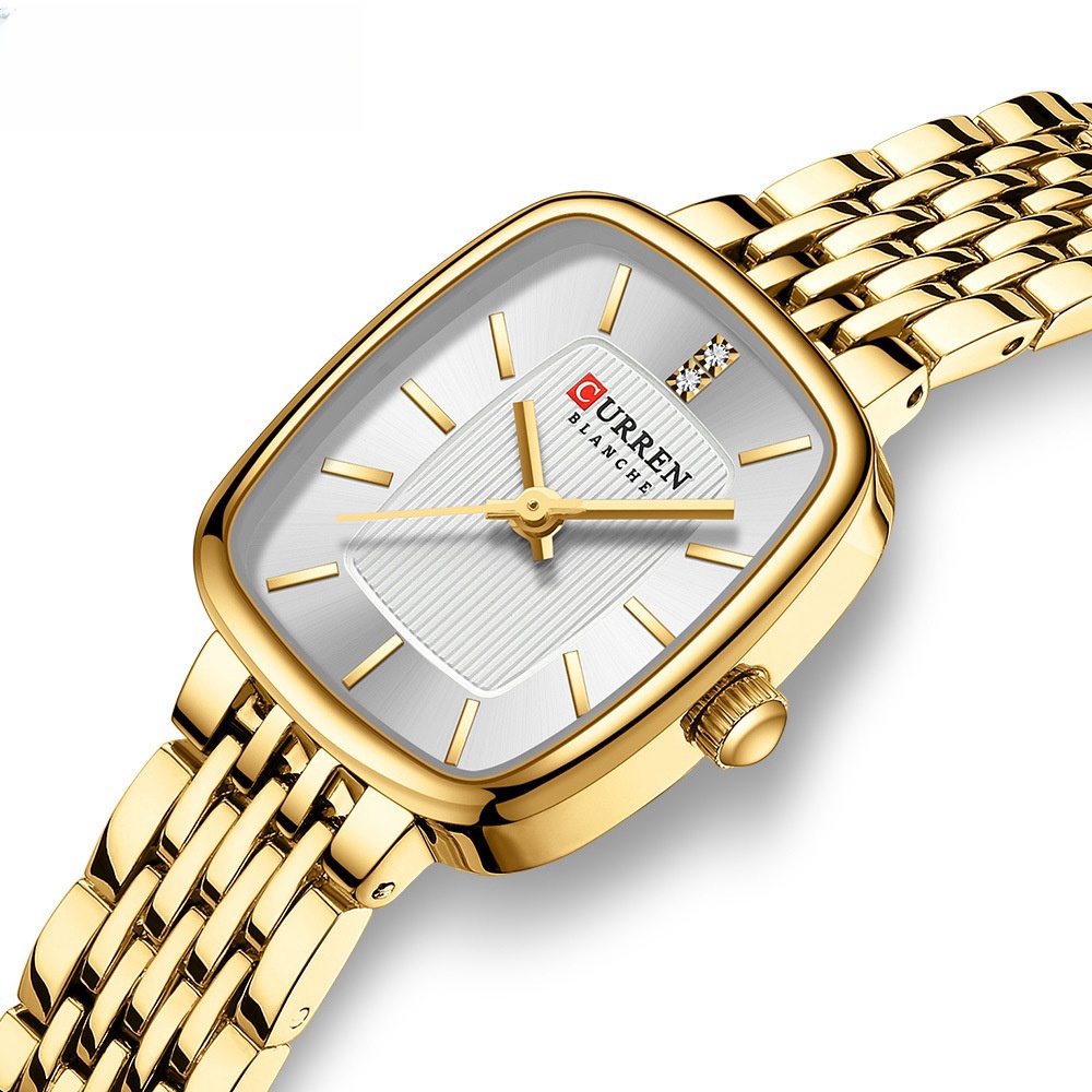 Women’s Quartz Watch Steel Belt Fashion Casual Elegant Wristwatch Gift - Imagen 7 de 13