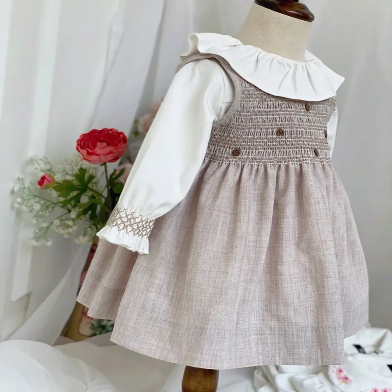 Girls' Solid Color Two-piece Suit