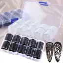 Manicure Beautiful Simple Black And White Lace view 1