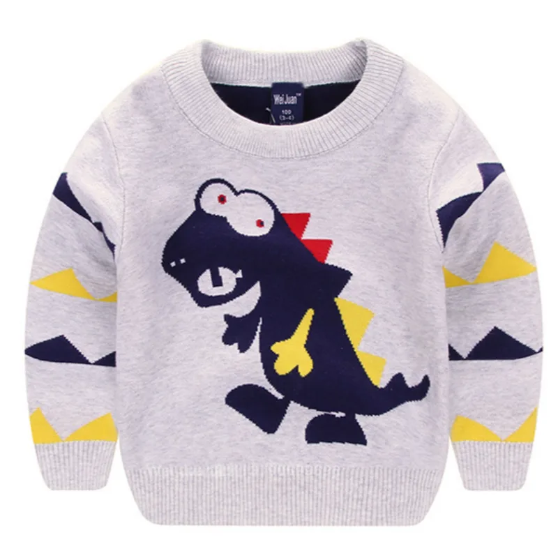 Boy's Explosion of Wild Dinosaur Sweater