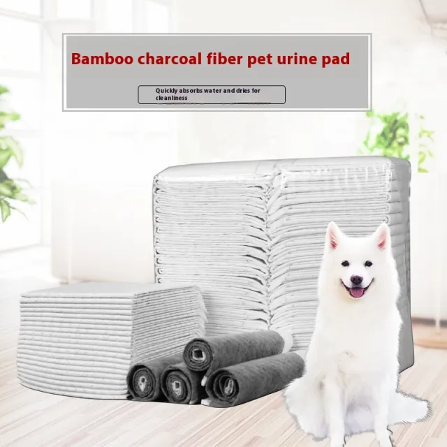Urinal Pad For Pet Thick Protection Mat Water Leak proof Deodorant 40 Pieces Of Charcoal 60X60 - Shop at LoveMi
