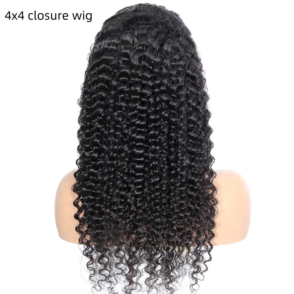 Women's Fashion Personalized Lace Headgear - 4X4 Closure Wig