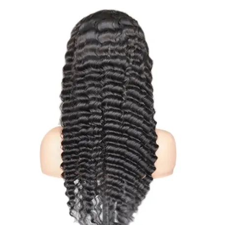 13x 4 Front Lace Human Hair Wig Wig Straight Hair Deepwave - Shop at LoveMi