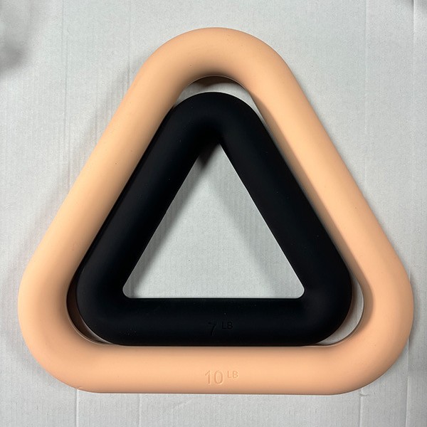 Silicone Triangle Iron Hoop Dumbbell Aerobics Power Training Household