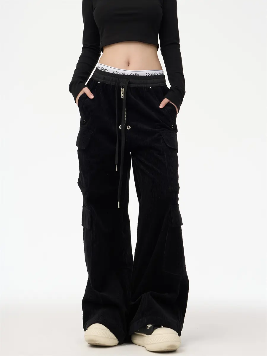 American Street Corduroy Multi-pocket Cargo Pants