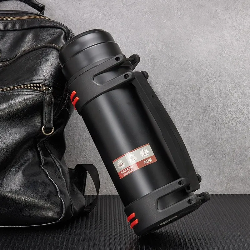 Stainless steel travel portable car insulated kettle - Black