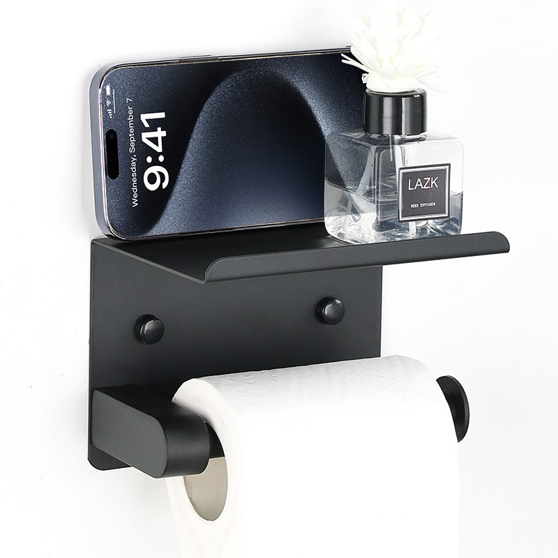 Mobile Phone Tissue Holder Bathroom Punch-free