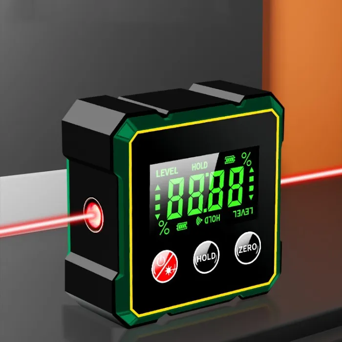 Magnetic Digital Angle Finder Inclinometer with Optional Laser, Level Box Protractor - detail photo 4