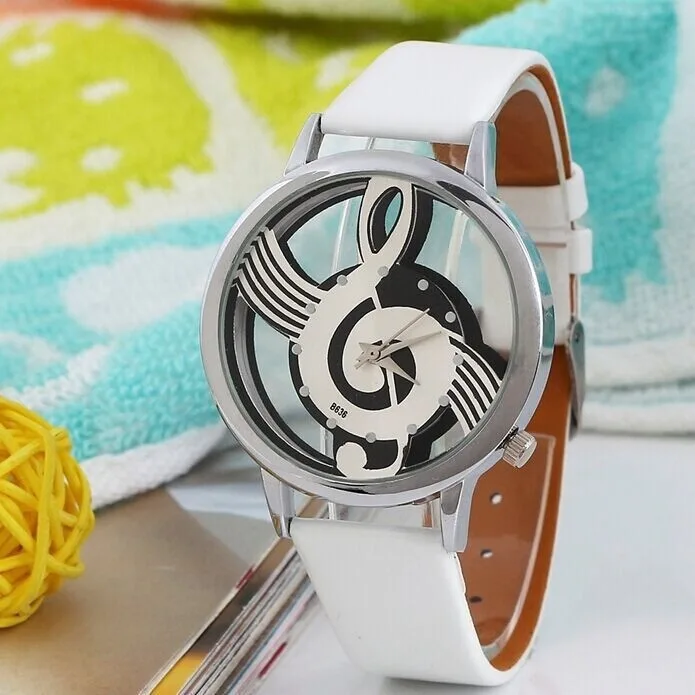 Korean Fashion Hollow Note Male and Female Couple Watch