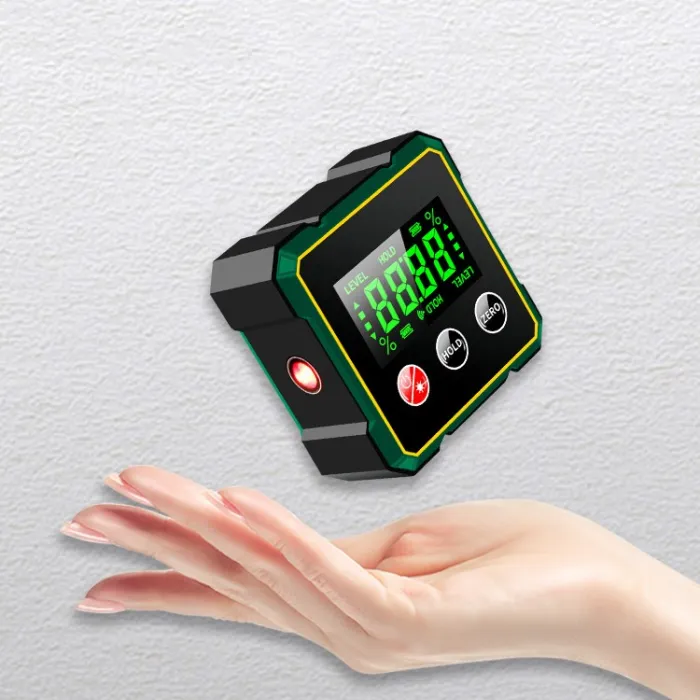 Magnetic Digital Angle Finder Inclinometer with Optional Laser, Level Box Protractor - detail photo 5