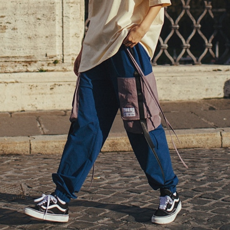 Men's Side Pockets Cargo Harem Pants