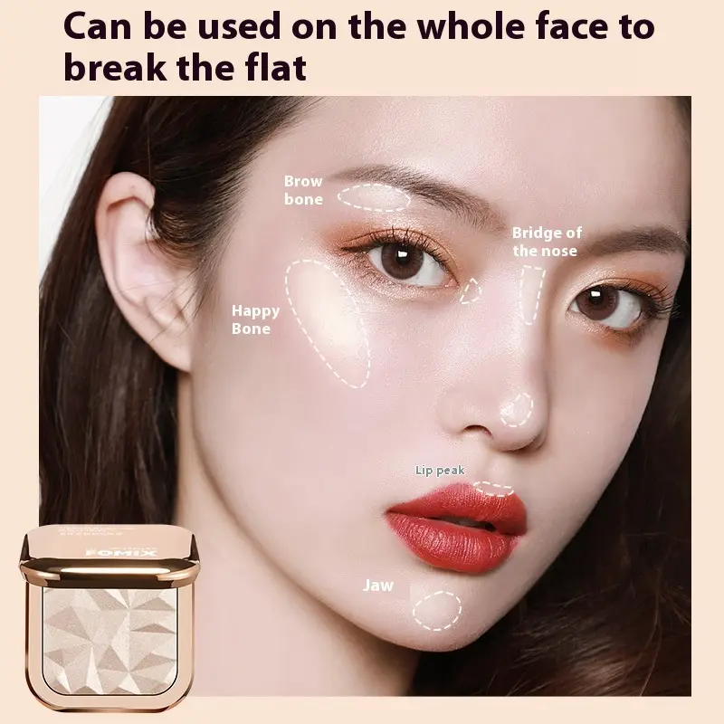 Three-dimensional Star Diamond Mashed Potatoes Highlight Powder