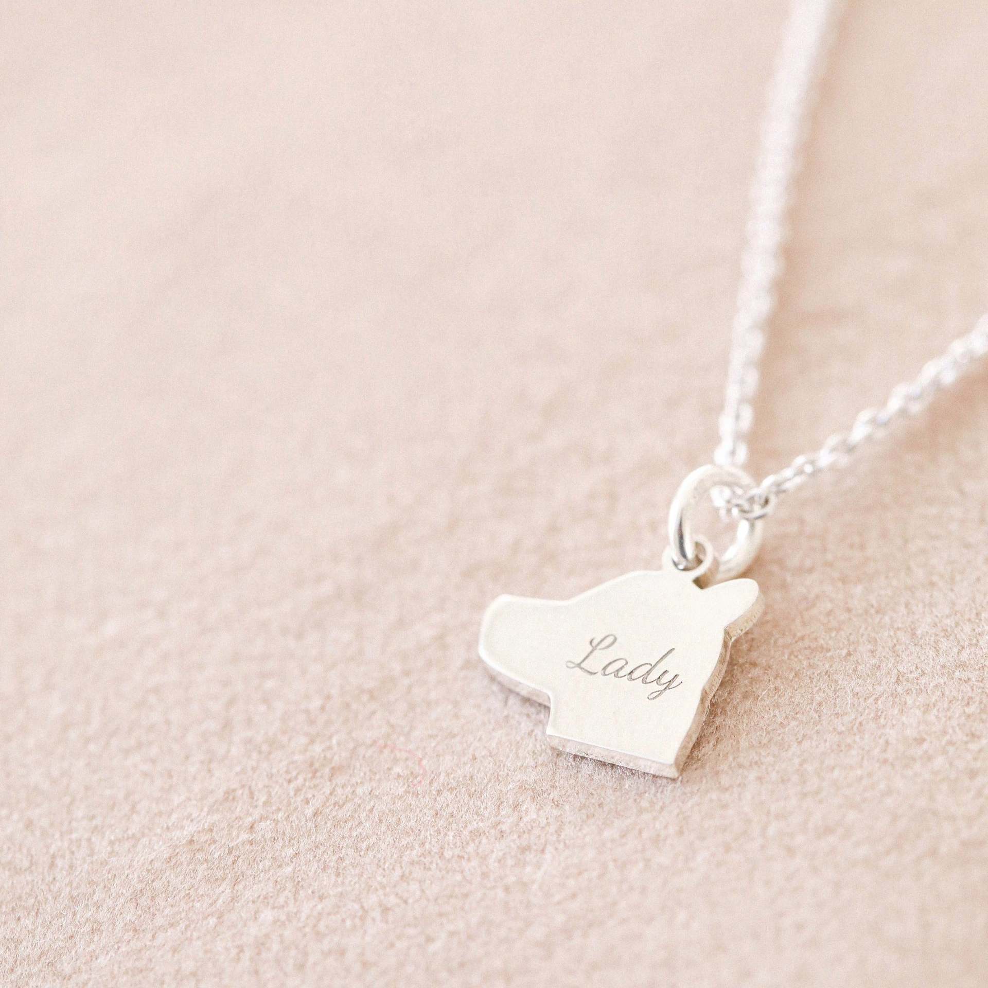 DIY Image Plush Baby Silhouette Necklace