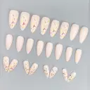 Long Gold Foil Fragments Retro Nail Art Patch Fashion Wear Armor view 3