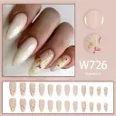 Long Gold Foil Fragments Retro Nail Art Patch Fashion Wear Armor view 2