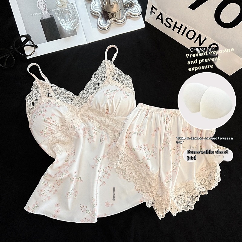 Women's Fashion Summer Thin Ice Silk Suit