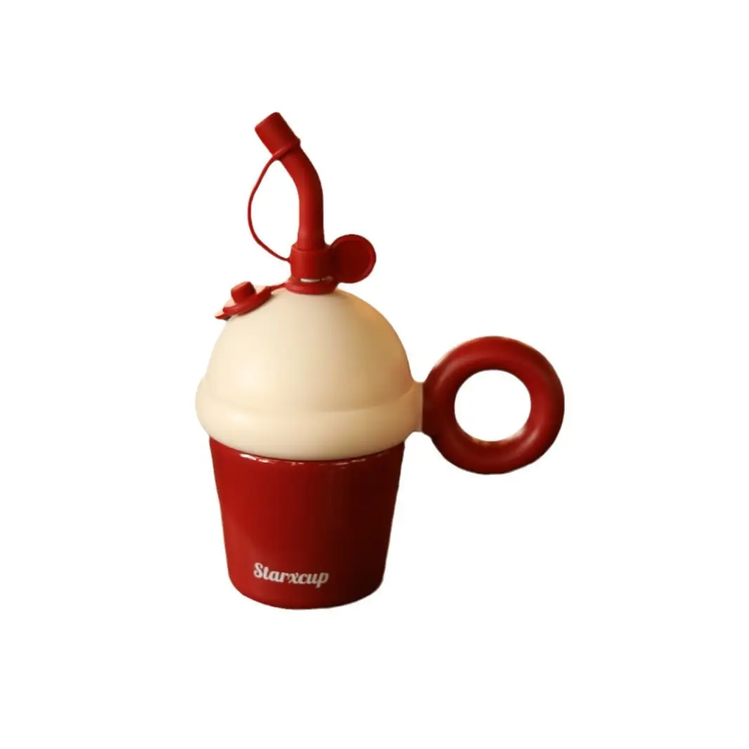 Stainless Steel Portable Large Capacity Desktop Insulated Straw Cup