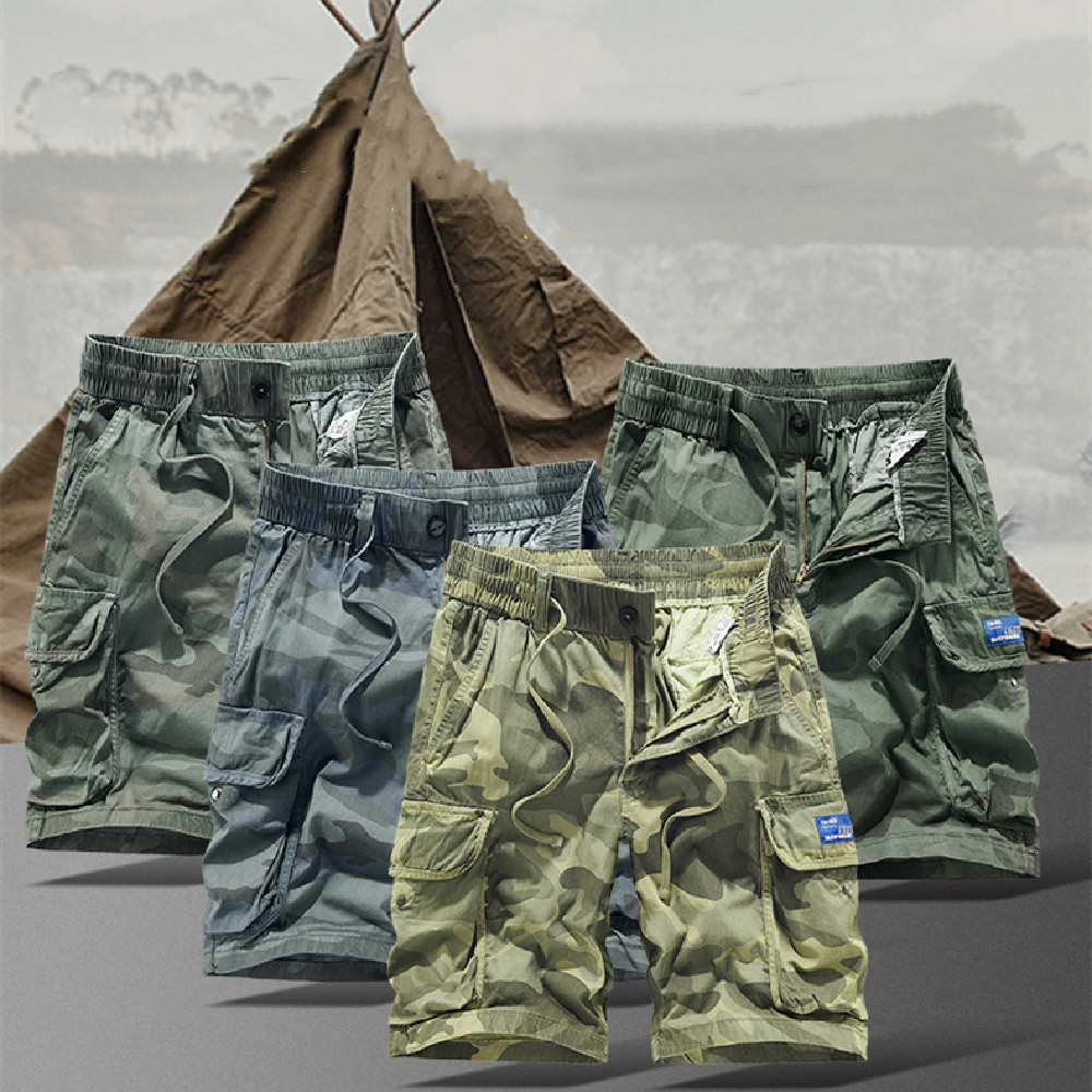 Camouflage New Work Clothes Sports Shorts Men