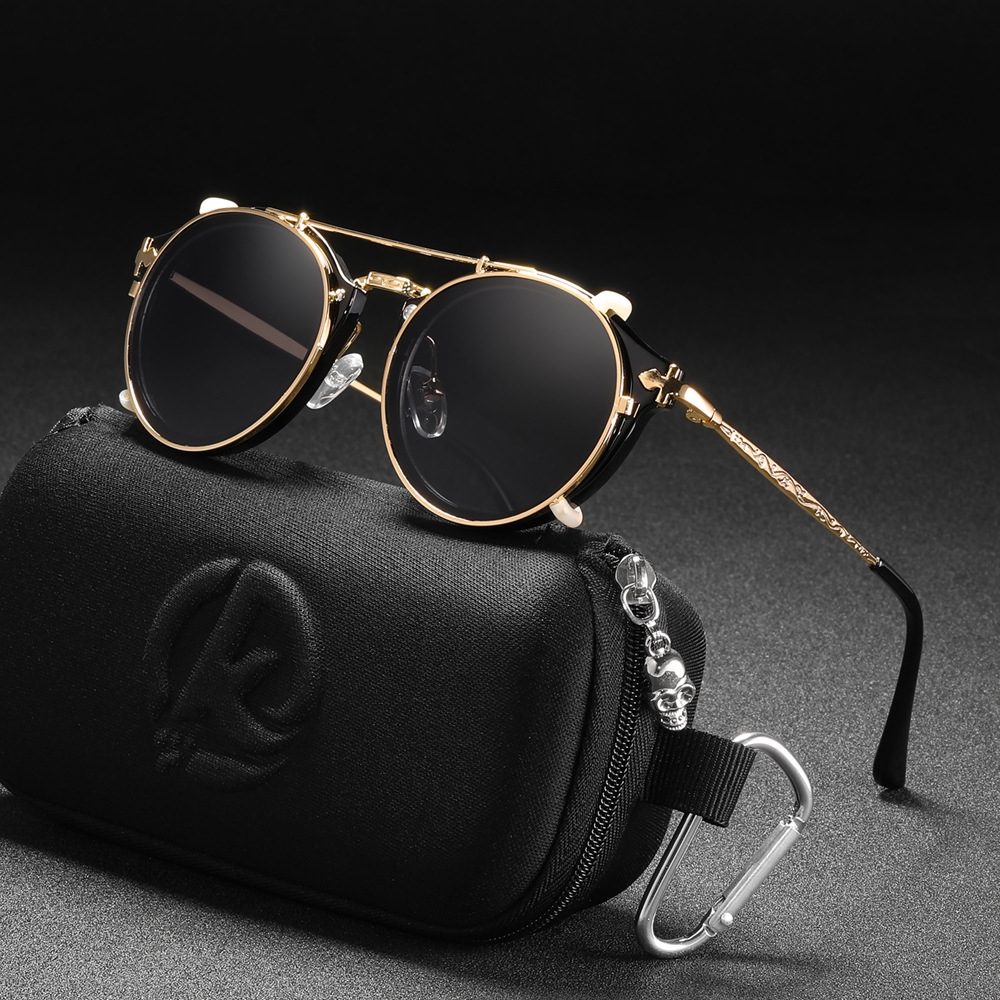 Women's Casual Plain Metal Sunglasses - Image 9