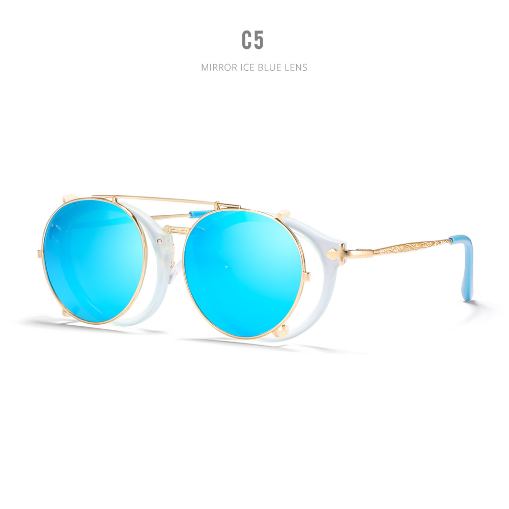 Women's Casual Plain Metal Sunglasses - Image 2