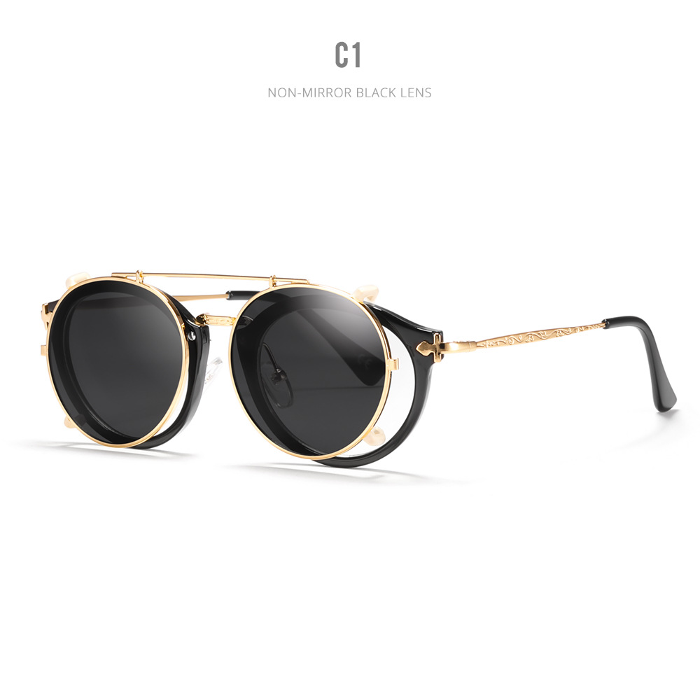 Women's Casual Plain Metal Sunglasses - Image 5