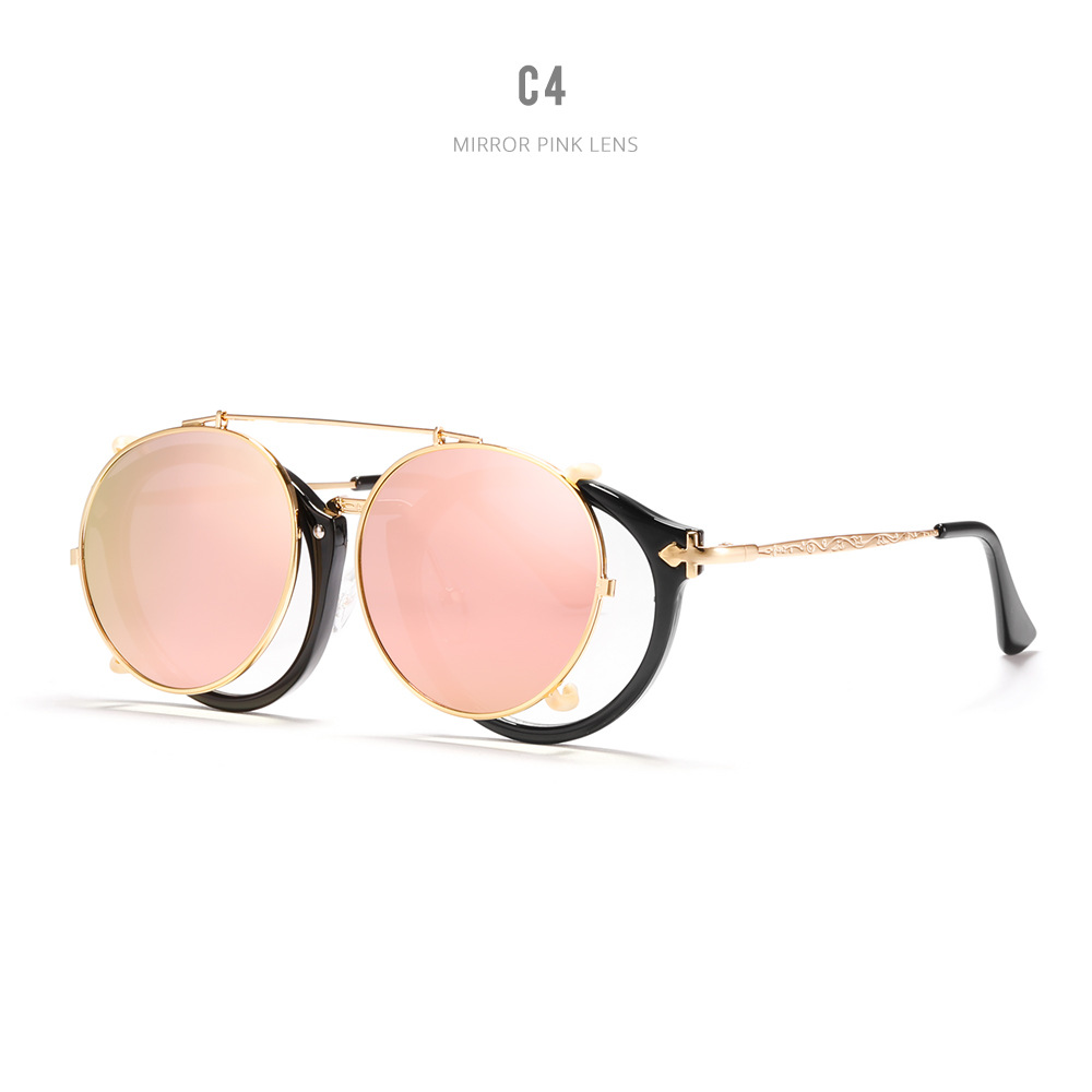 Women's Casual Plain Metal Sunglasses - Image 4