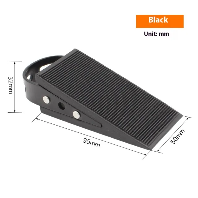 Thick Stainless Steel Top Removable Door Stopper Door Stopper Elegant Black - Shop at LoveMi