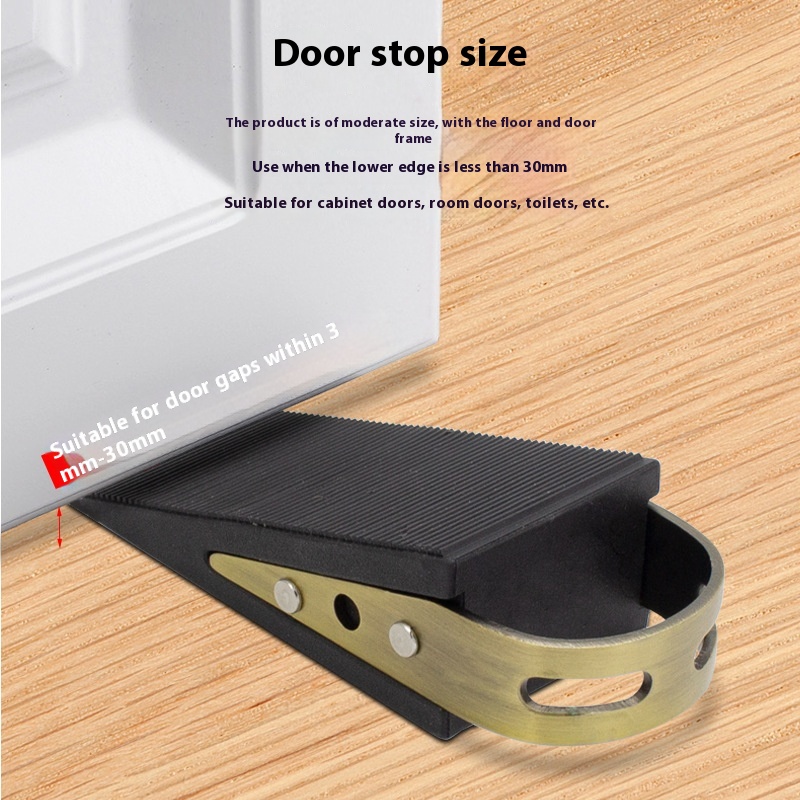 Thick Stainless Steel Top Removable Door Stopper