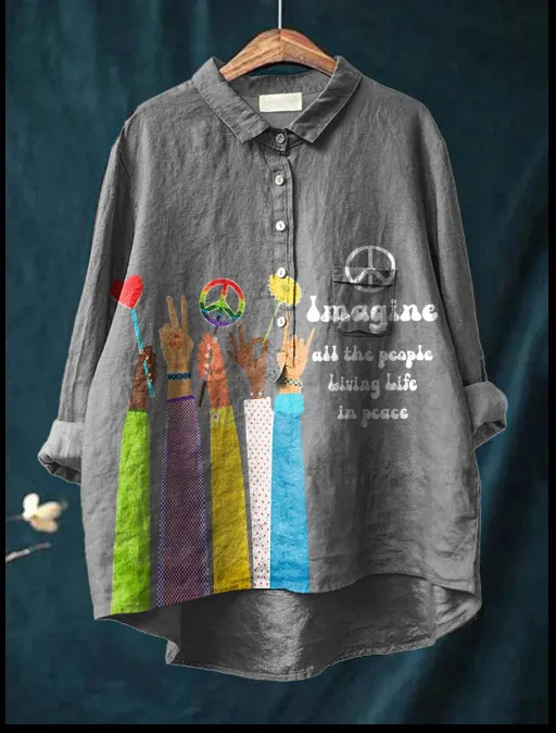 Women's Fashion Individual Casual Animal Print Shirt Acs31 - Shop at LoveMi