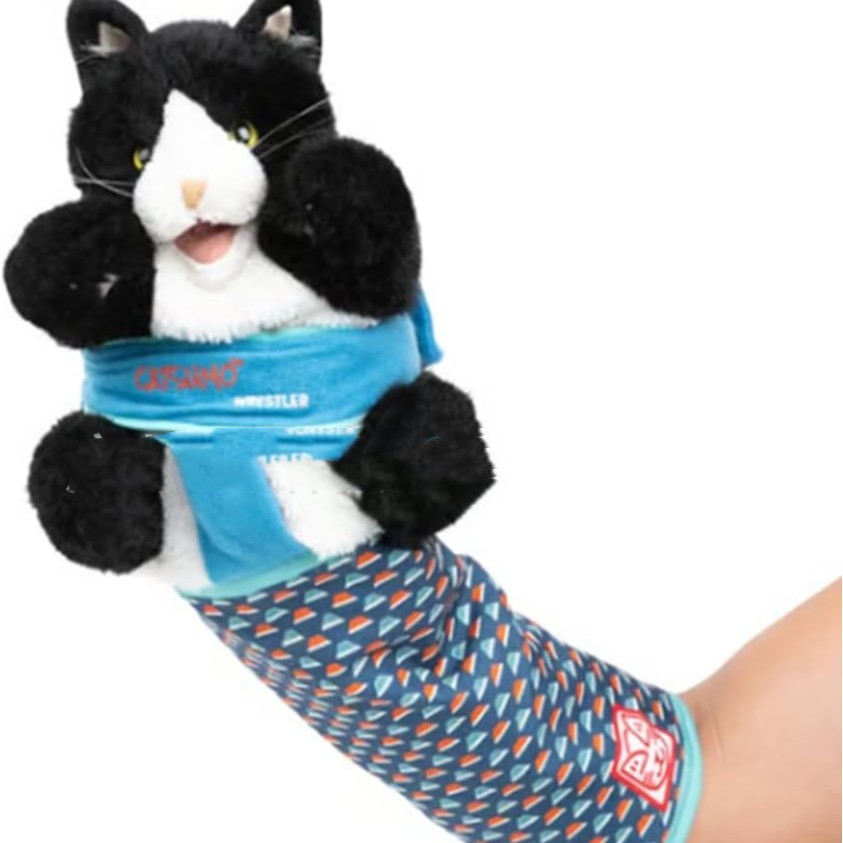 Home Decoration Cat Puppet Wrestler